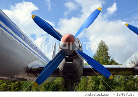 Propeller of an old aircraft  12457185