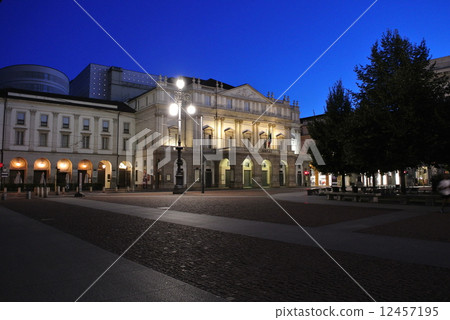 Italy Milan on the square in front of the La Scala 12457195