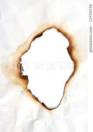 Paper with Burnt Hole  12459339
