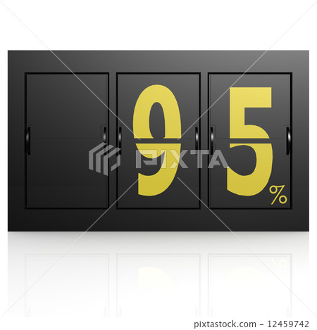 Airport display board 95 percent Airport display board 95 percent 12459742