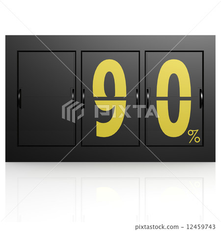 Airport display board 90 percent Airport display board 90 percent 12459743