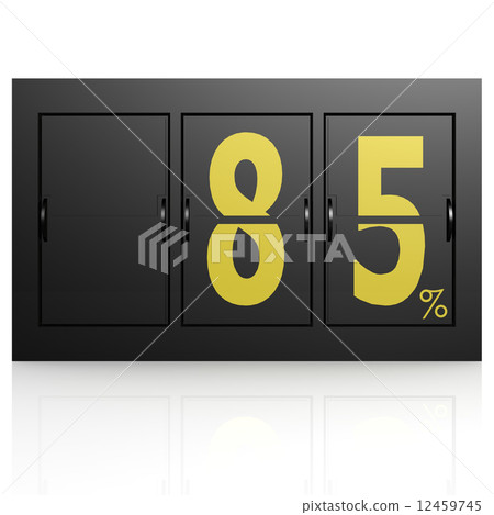 Airport display board 85 percent 12459745