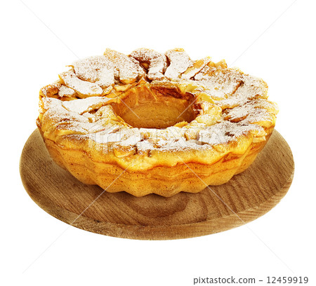 Apple pie, charlotte isolated on white background Apple pie, charlotte isolated on white background 12459919