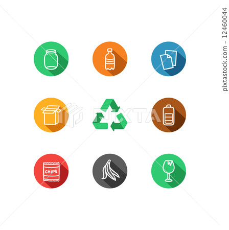 Recycling icons collection Recycling icons collection 12460044
