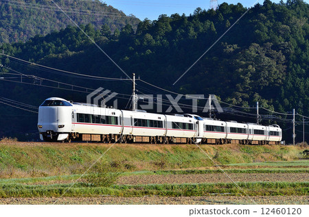 Railway train San-in main line Kyoto mouth 287 series Sonobe - Funaoka Autumn Founder Nantan City Limited Express JR West Japan Sagano Line Kishosaki Hashidate Maizuru 12460120