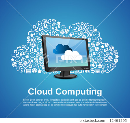 Cloud computing concept 12461395