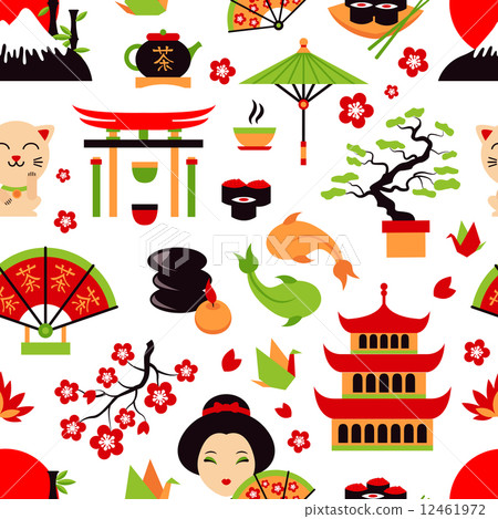 Japan seamless pattern 12461972