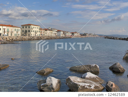 Marina di Pisa sunset panorama Marina di Pisa sunset panorama 12462589
