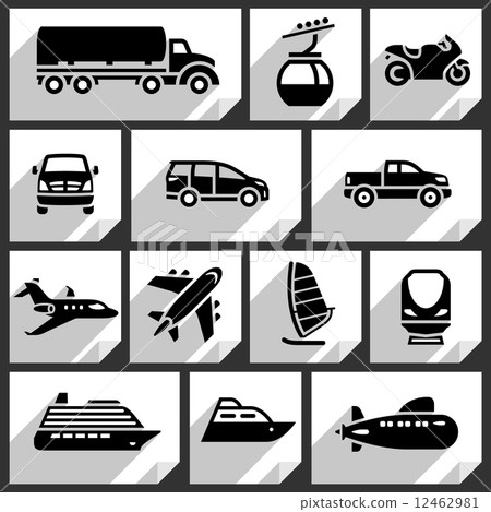 Transport black icons 12462981