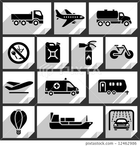 Transport black icons Transport black icons 12462986