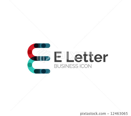 E letter logo, minimal line design E letter logo, minimal line design 12463065