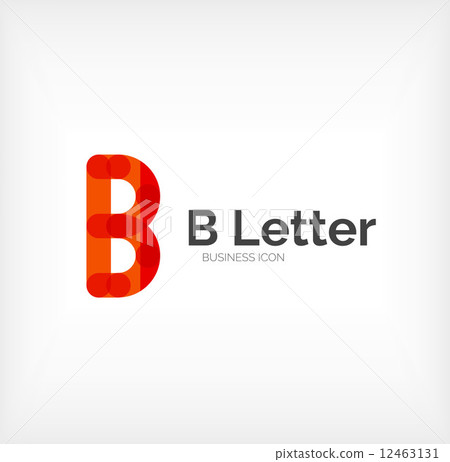 B letter logo, minimal line design B letter logo, minimal line design 12463131