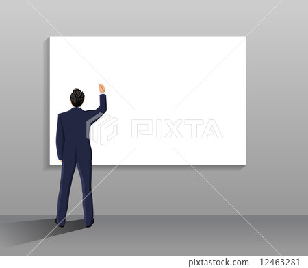 Businessman back view Businessman back view 12463281