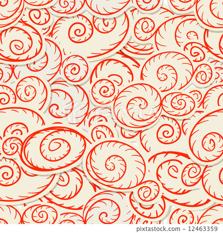 Seamless background of curled abstract clouds Seamless background of curled abstract clouds 12463359