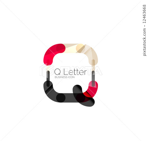 Minimal Q font or letter logo design 12463668