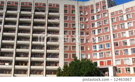 modern establishment many-storied building 12463867