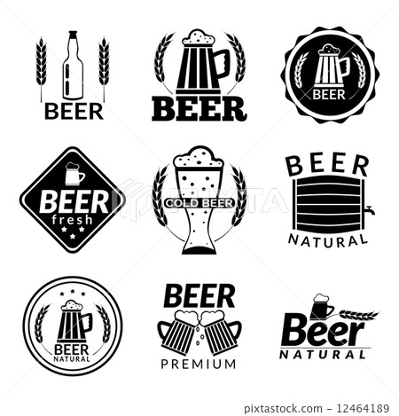 Beer black emblems 12464189