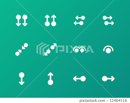 Simple touch pad gestures icons on green background. Simple touch pad gestures icons on green background. 12464518