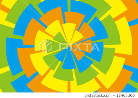 Background material Wallpaper (rainbow-colored spiral petals) 12465300