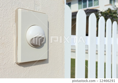 doorbell white modern style for the house 12466291