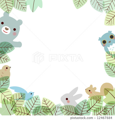 葉和動物的框架 12467884