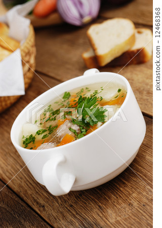 Meatballs soup 12468368