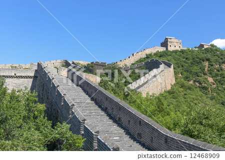 In Beijing, China, the majestic Great Wall. In Beijing, China, the majestic Great Wall. 12468909
