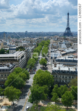 Morning view at Paris 12469367