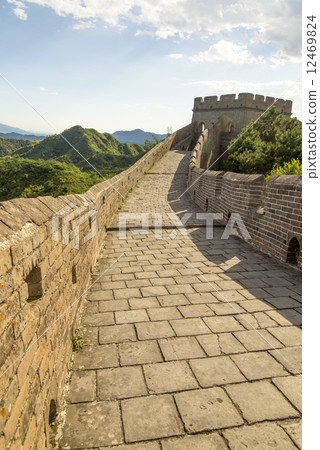 In Beijing, China, the majestic Great Wall. In Beijing, China, the majestic Great Wall. 12469824