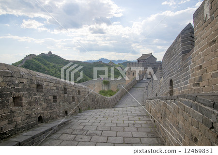 Beijing Great Wall in China, the majestic Great Wall, a symbol of China. Beijing Great Wall in China, the majestic Great Wall, a symbol of China. 12469831