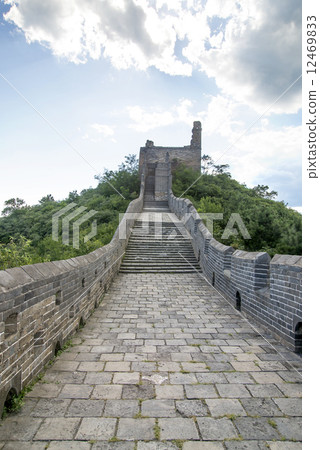Beijing Great Wall in China, the majestic Great Wall, a symbol of China. 12469833