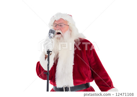 Santa Claus is singing Christmas songs 12471108