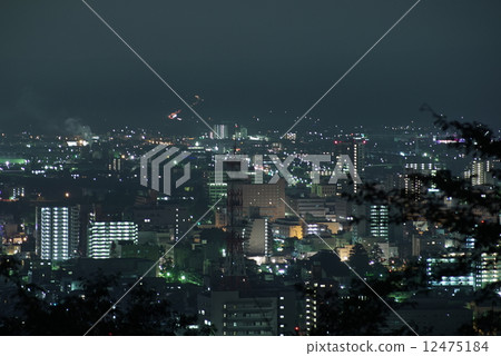 Night view from Nobuo Fukushima prefecture Night view of fukushima in japan Night view from Nobuo Fukushima prefecture Night view of fukushima in japan 12475184