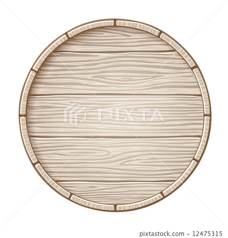 Vector wooden barrel 12475315