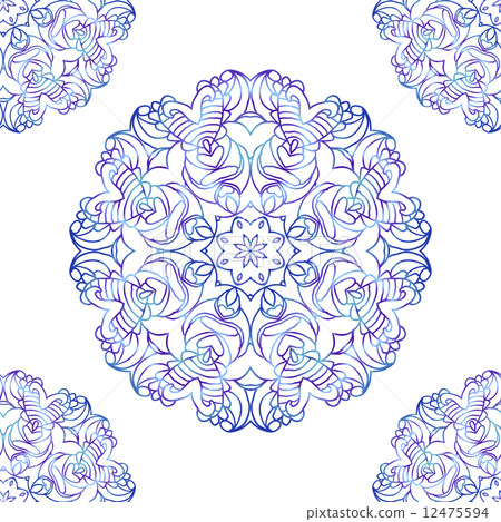 Illustration with colored circular patterns Illustration with colored circular patterns 12475594