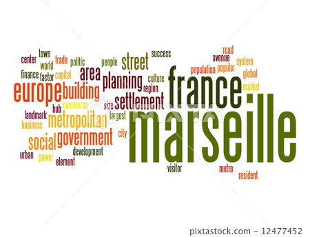 Marseille word cloud Marseille word cloud 12477452