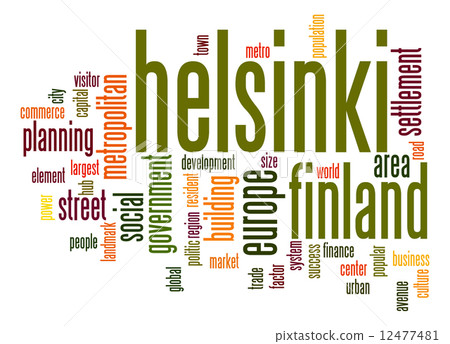 Helsinki word cloud Helsinki word cloud 12477481