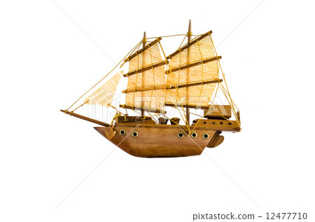 Sailing ship model isolated on white background Sailing ship model isolated on white background 12477710
