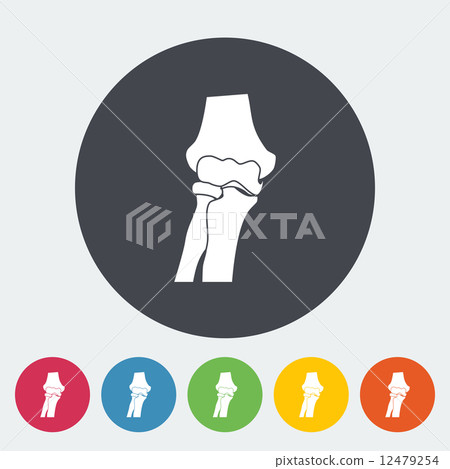 Knee-joint single icon. 12479254