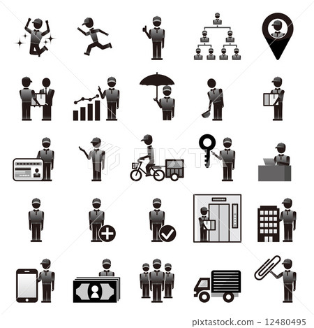 送貨工人圖標 12480495