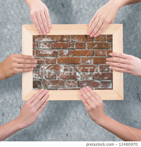 Hands holding frames Hands holding frames 12480970