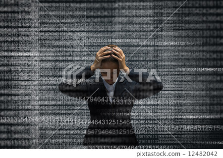 Troubled businesswoman Troubled businesswoman 12482042