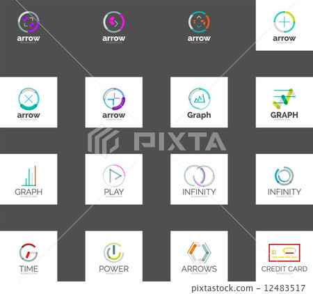 Abstract company logo vector collection Abstract company logo vector collection 12483517