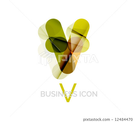 Minimal font or letter logo design 12484470