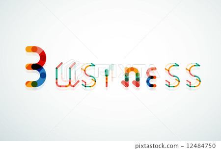 Business word keyword font Business word keyword font 12484750