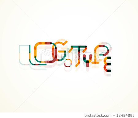 Logo word font design 12484895