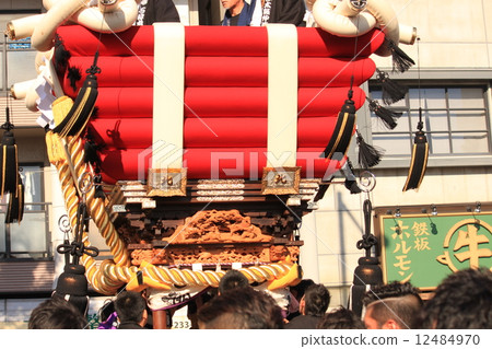 Futon of the Osaka Quanzhou District Autumn Festival drum kittens 12484970