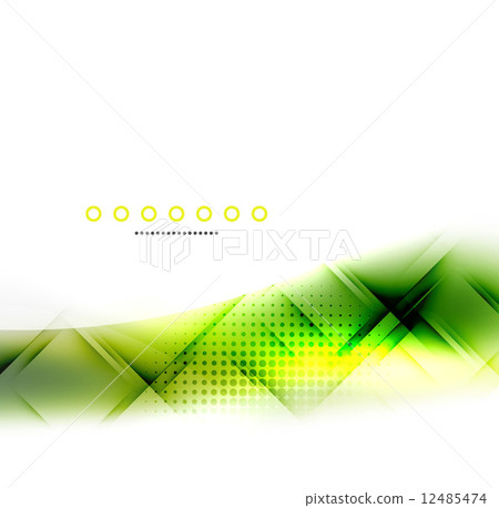 Abstract background, green wave business template 12485474