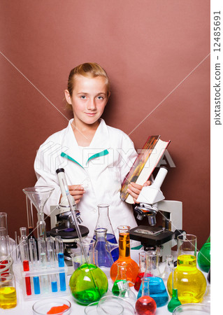 Thoughtful schoolgirl 12485691