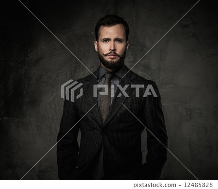 Handsome well-dressed man in jacket 12485828